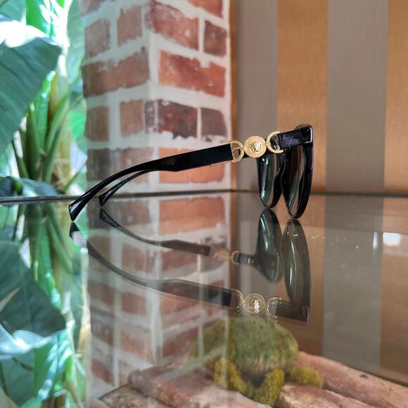 VERSACE MOD. 4442 GB1/87 Medusa Black Acetate Round Sunglasses main image 6
